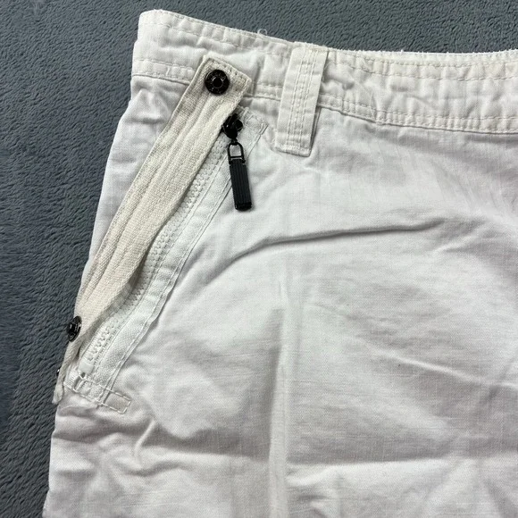 Vintage Attrak Cargo Pants Mens Size 38x30 Rip Stop White Paratrooper Baggy RARE